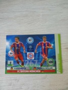 karta piłkarska Double Trouble Muller-Gotze champions league 2014-2015