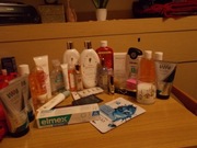 Zestaw kosmetykow nowych i uzywanych