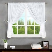 Firana z woalu z gipiurą 400x150 cm