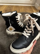 Buty Geox Junette czarne botki dziewczęce 34