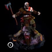 Figurka druk 3D żywica " Kratos - God Of War - F674 "- 120 mm