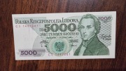 banknot 5000 złotych 1988