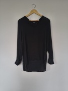 Czarna zwiewna koszula, bluzka Esmara by Heidi Klum, rozmiar L (EU 40)