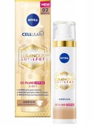 NIVEA LUMINOUS PRZECIW PRZEBARWIENIOM KREM CC SPF 30, ODCIEŃ 02/MEDIUM,40ml