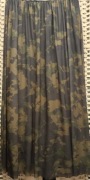 39. Spódnica moro b.długa, marszczona w pasie ,z szarfą. - kolory ziemi.
