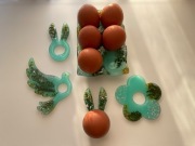 Wielkanocny zestaw podstawek pod jajka 