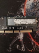 Dysk 256gb m.2 nvme + adapter pcie
