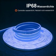 Taśma LED neon RGB 15m IP68 Bluetooth pilot aplikacja