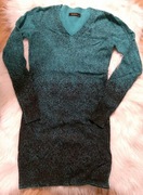 Długi sweter bluzka cieniowana 34 xs