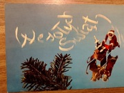 Pocztówka  Wesołych Świąt fot. J. Tymiński 1972 r