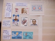 8szt. znaczki Fi 3105 Blok 140 , 3152 seria Fi 3127 Polska 1990r. czyste **