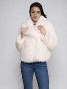 Sztuczne krótkie futerko damskie płaszcz krótki Sinsay r. L