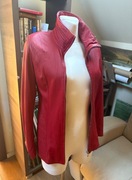 Ramoneska kurtka skórzana czerwona skóra naturalna stan idealny