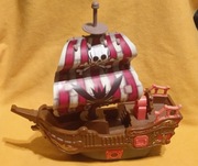 Statek piracki z dźwiękiem ok. 35 cm długości