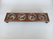 Stojak na miski dla kota lub psa 4 x 0,22l