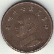 Tajwan 1 dolar 1985 - 20 mm - nr 1