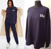 GAP granatowa bluza vintage soft oversize z logo