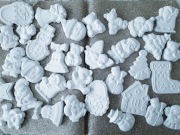 85 sztuk mix wzoru figurki do malowania z gipsu