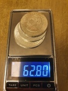 10 5 1 peso 1957 konstytucja Meksyk Srebrna moneta