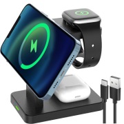 Ładowarka indukcyjna 3w1 do iPhone MagSafe 15W - Charles S316