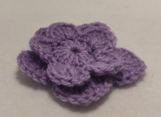 Kwiatek wrzosowy, włóczka 