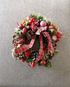 Wianek świąteczny na drzwi, stroik