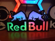 Podświetlany LED znak 3D Red Bull – Dekoracja / Lampka RGB