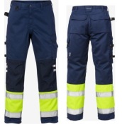 spodnie robocze ostrzegawcze olejoodporne Hi-Vis Fristads Kansas 100979 C54