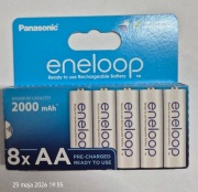 8 sztuk akumulatorów Panasonic ENELOOP R6 AA 2000 mAh. JAPAN