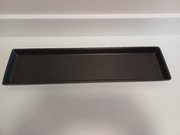 Ceramiczna taca do świec, podgrzewaczy, dekoracji, IKEA, czarna, prostokąt