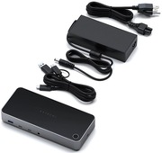Hub SATECHI ST-D4KTM-EU USB Typu C, Aktywny Czarno-srebrny