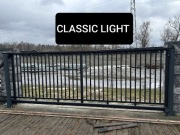 Hit Brama przesuwna 4 palisada pion CLASSIC Light , ocynk ogniowy+RAL 