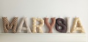 Literki Dekoracyjne MARYSIA 30zł całe imię