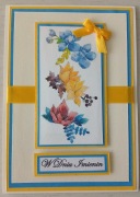 Kartka imieninowa ręcznie robiona