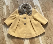 Płaszcz jesienny F&F r. 68 musztardowy