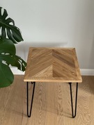 Stolik kawowy z litego parkietu