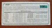 FOLDER NBP do banknotu 100 i 200 złotych - z roku 1995 RZADKI 