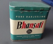 Puszka herbata BHANSALI for "PEKAO" PRL kolekcje