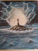 Obraz ręcznie malowany na płótnie - akryl 40x50 cm.