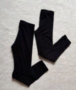 H&M czarne legginsy modne 128 8l wygodne