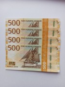500 Koron Norwegia 4 sztuki
