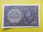 1000 Marek polskich seria III F rok 1919 aUNC