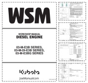 Kubota 03-M Series Workshop Manual Instrukcja serwisowa naprawcza  silnika 