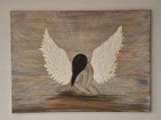 Cisza skrzydeł Obraz na płótnie ręcznie malowany 