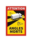 Naklejka Francja Angles Morts martwe pole