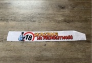 Szarfa Skazana na pełnoletność Szarfa na 18 urodziny