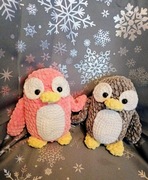 Pingwiny hand made maskotki 