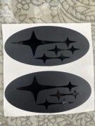 Znaczki Emblematy Subaru BRZ Czarne 