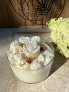 Świeca Sojowa Biały Ogród 600 g XXL na prezent