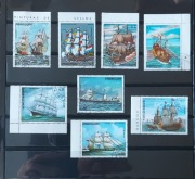 !!! PARAGWAJ STATKI ŻAGLOWE 8szt... KOMPLETNA _SERIA...KASOWANE*!!!